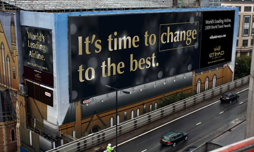 Etihad Building Wrap Banner
