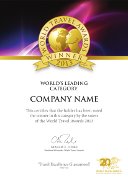WTA Winner Certificate