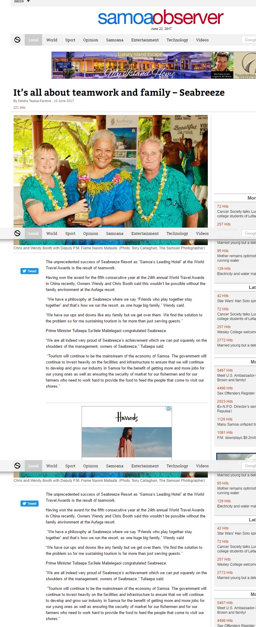 It’s all about teamwork and family – Seabreeze