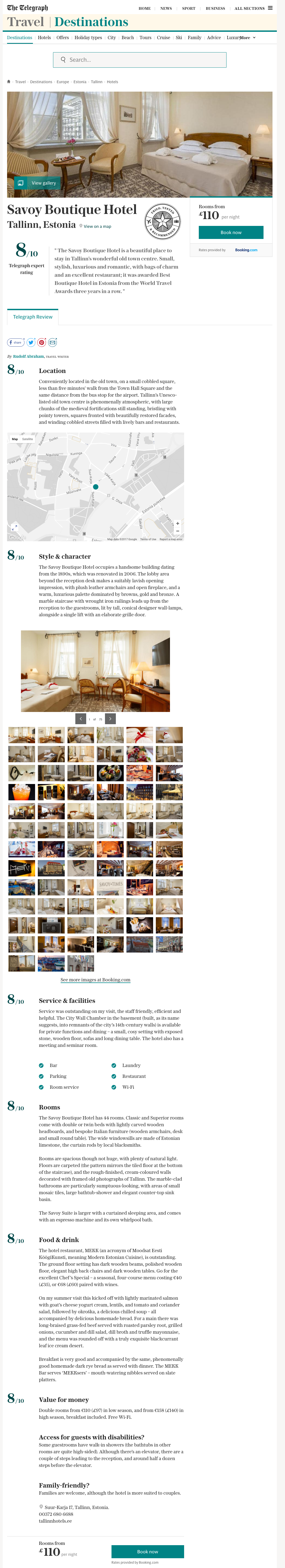 Savoy Boutique Hotel Tallinn, Estonia