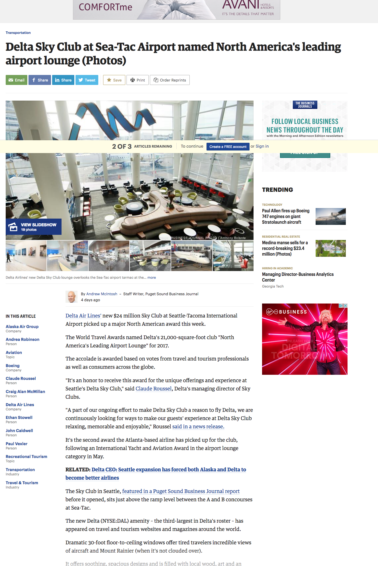 Delta Sky Club a