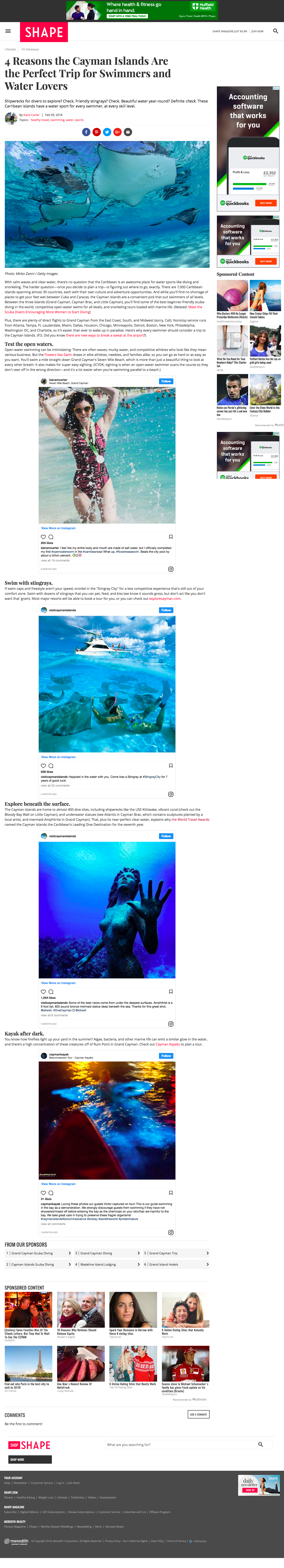 4 Reasons the Cayman Islands Are the Perfect Trip for Swimmers and Water Lovers