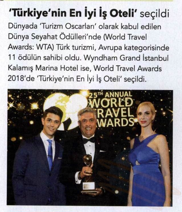 WTA success for Wyndham Grand Istanbul Kalamis