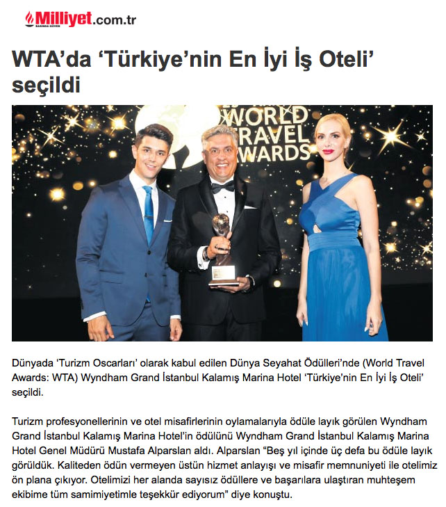 Turkish success at World Travel Awards